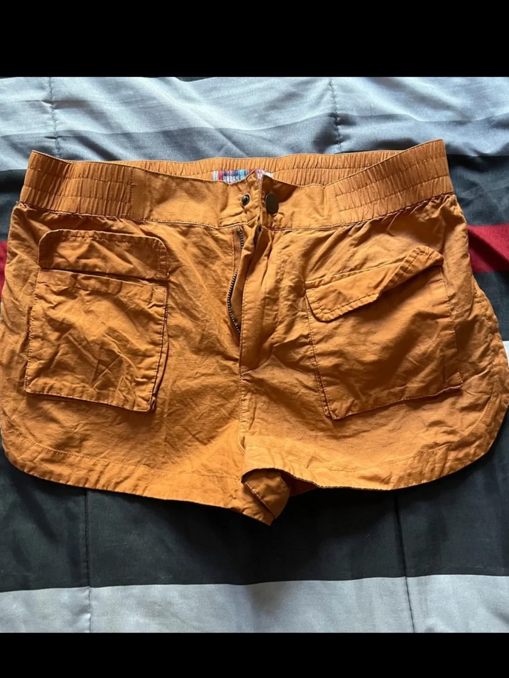 Urban Outfitters Orange Cargo Shorts